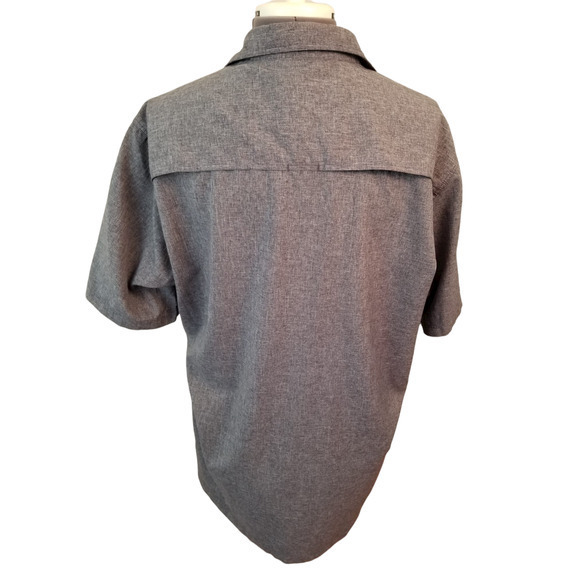 Croft & Barrow Quick Dry Men's Gray Shirt Size LT Length‎ 31 in Pit to Pit 25 in - Picture 2 of 6